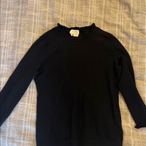 Black Kate Spade Ruffled Women's Sweater